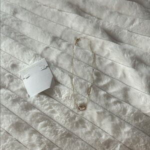 Kendra Scott Gold Necklace with Pink Stone